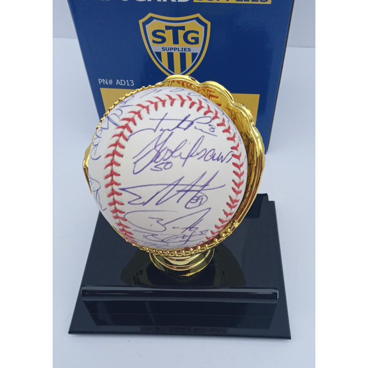 Buster Posey, Madison Bumgarner, 2012 San Francisco Giants World Champs team signed baseball with proof