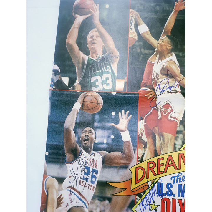 Dream Team Michael Jordan, Magic Johnson, Larry Bird 1992 USA Gold Medal winning basketball team poster