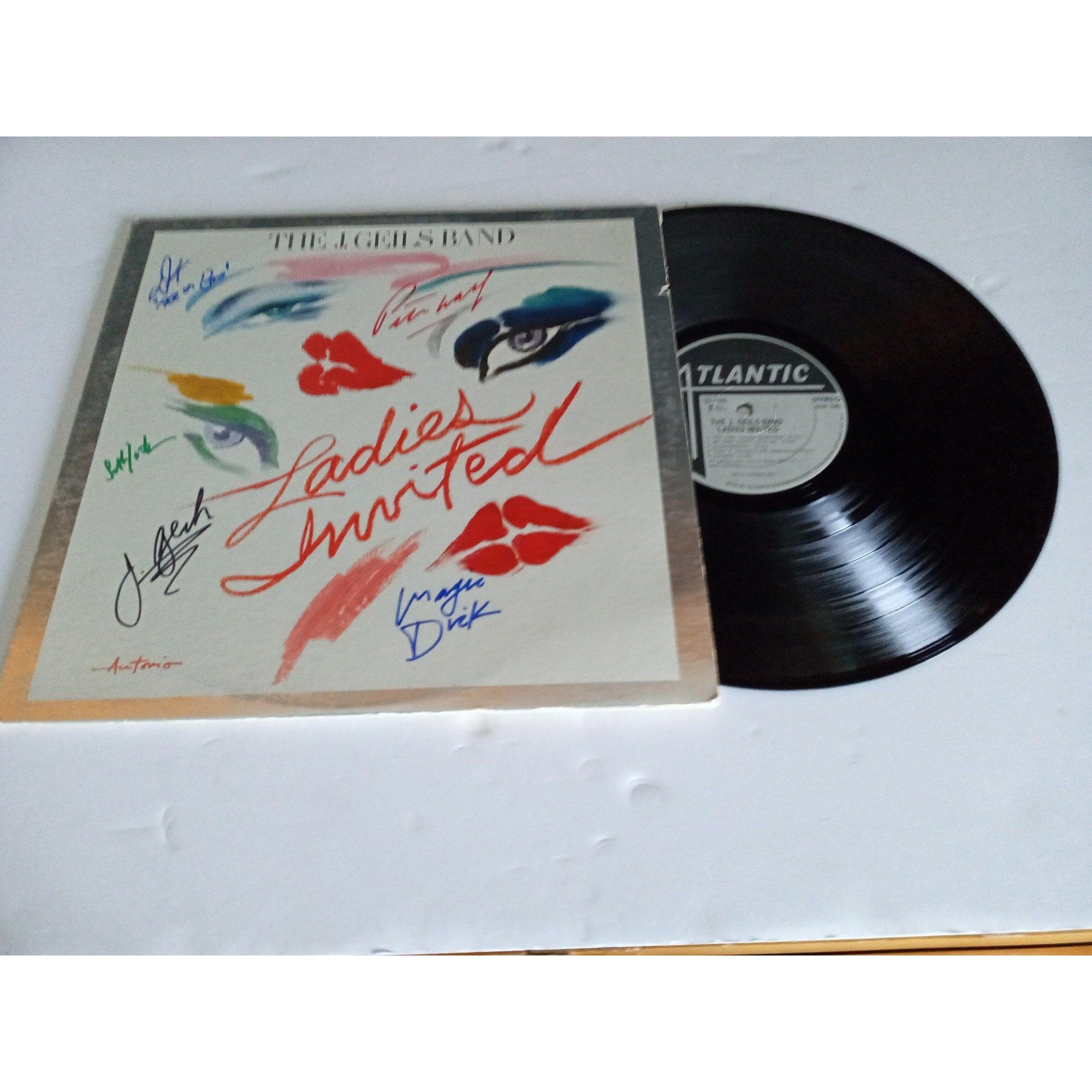 The J Geils Band, Magic Dick, Peter Wolf Ladies Invited LP signed with proof