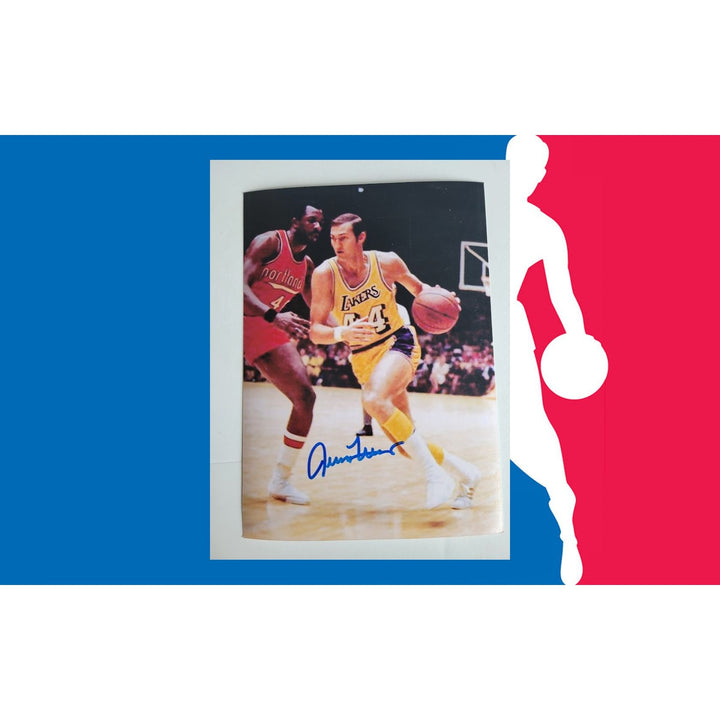 Jerry West 5 x 7 photograph signed