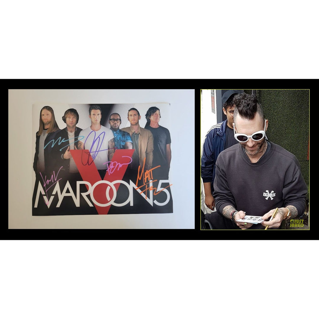 Adam Levine Maroon 5 band signed 8x10 photo