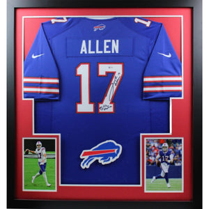 Josh Allen size large Buffalo Bills game model jersey signed with proof