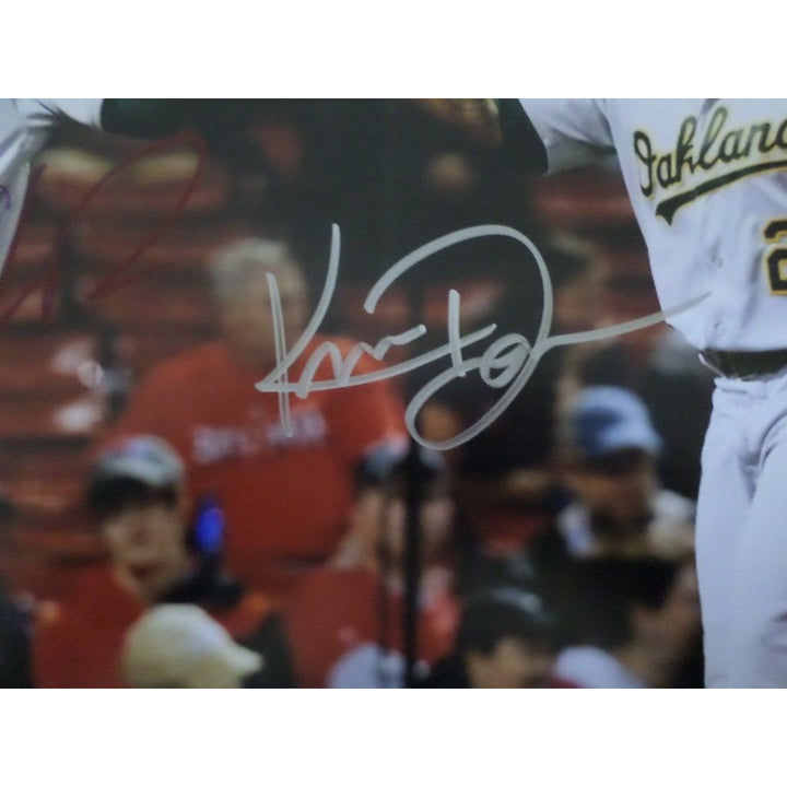 Matt Chapman and Kris Davis 8 by 10 signed photo - Awesome Artifacts 