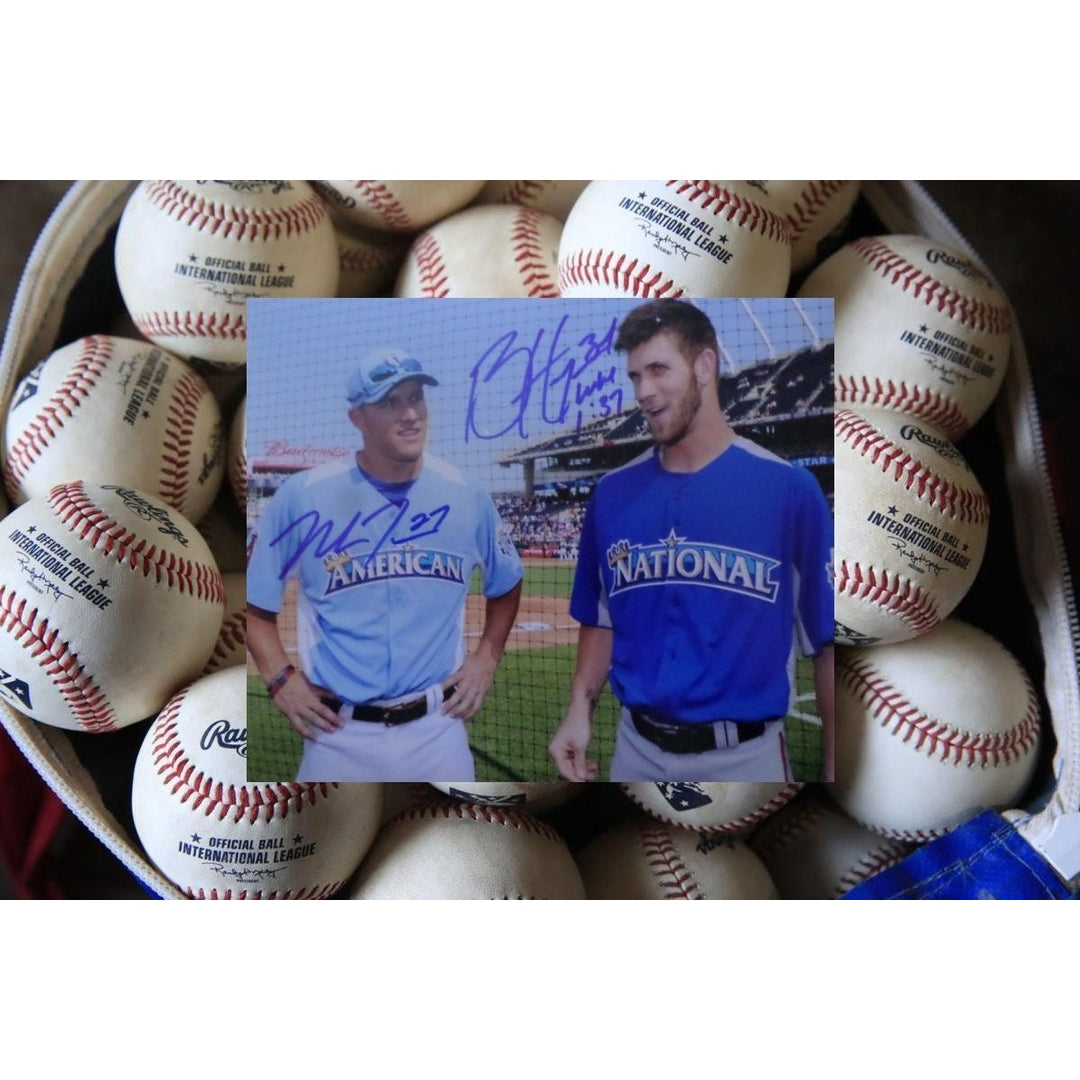 Mike Trout and Bryce Harper a 10 sided photo - Awesome Artifacts 