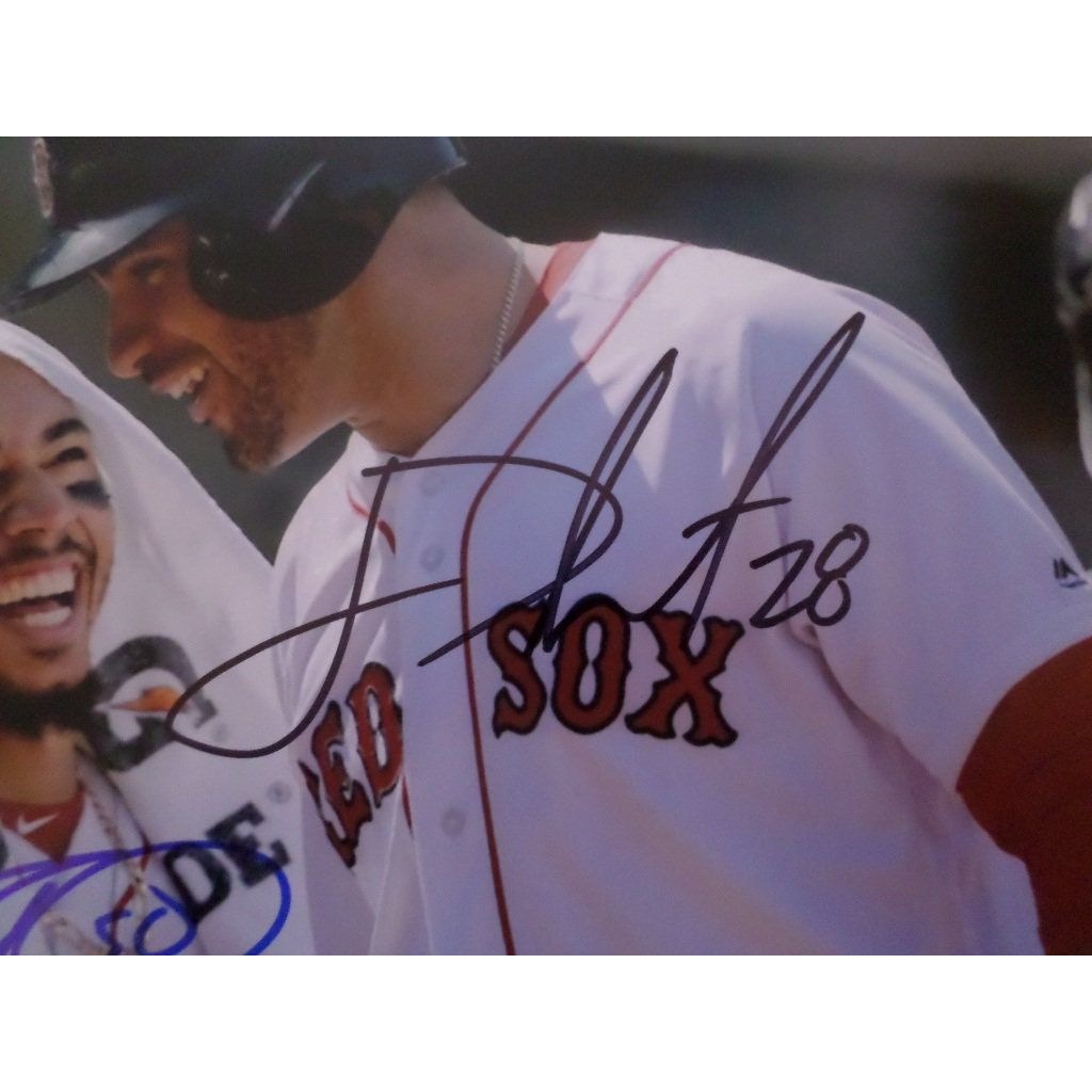 Mookie Betts and JD Martinez 8 by 10 signed photo - Awesome Artifacts 