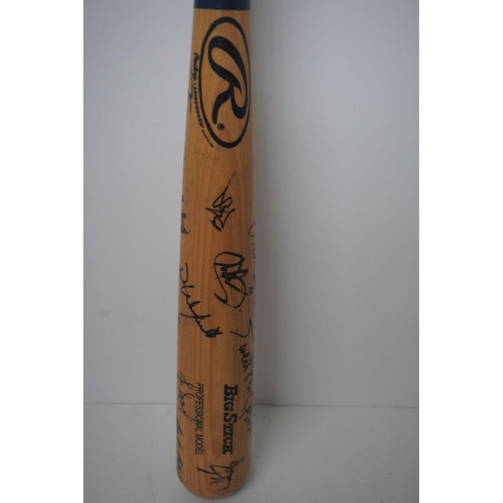 Dave Winfield, Gaylord Perry, Mariano Rivera, Willie Randolph, Ferguson Jenkins signed big stick bat signed with proof