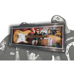 Load image into Gallery viewer, Mark Hoppus Travis Barker Brad Delonge Blink 182 electric guitar full size  signded &amp; framed 45X18X3 with proof
