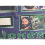 Load image into Gallery viewer, Cesar Romero Jack Nicholson Mark Hamill Joaquin Phoenix Heath Ledger Jared  Leto signed and framed with proof
