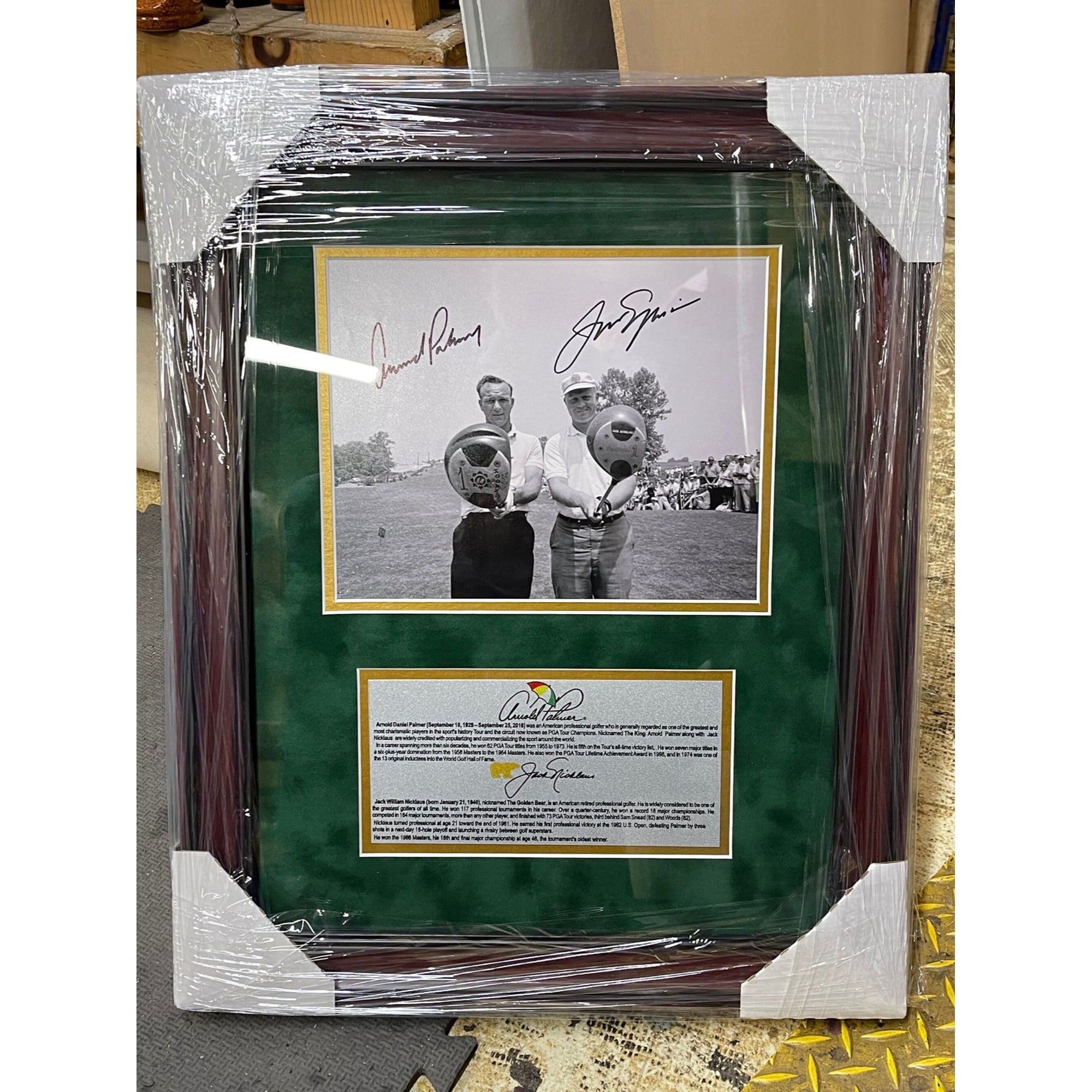 Arnold Palmer and Jack Nicklaus 8x10 photo signed