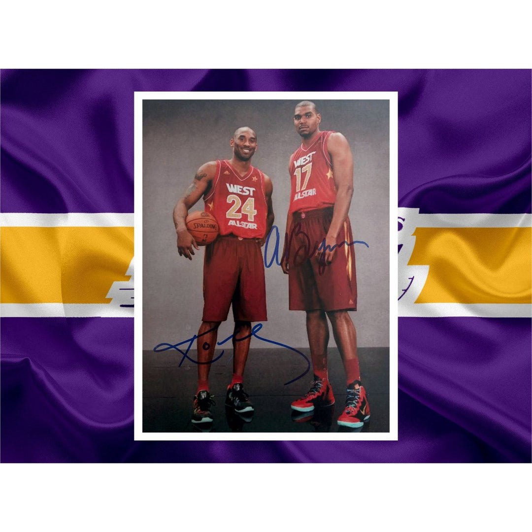 Kobe Bryant and Andrew Bynum 8 x 10 photo signed with proof - Awesome Artifacts 