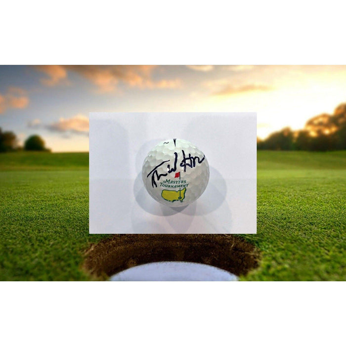 Tom Watson Master signed golf ball with proof