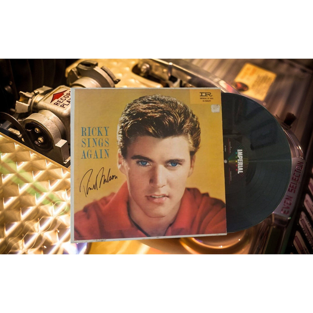 Ricky Nelson sings again LP signed - Awesome Artifacts 