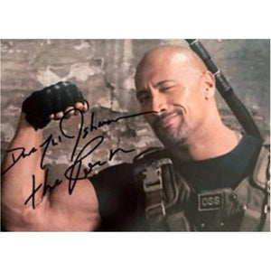 Dwayne Johnson Luke Hobbs The Rock Fast and Furious 5 x 7 photo signed with proof