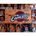 Load image into Gallery viewer, Kyrie Irving Kevin Love LeBron James Anderson Varejao Cleveland Cavaliers 16 x 20 team signed photo

