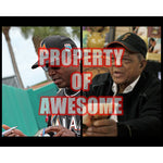 Load image into Gallery viewer, Barry Bonds and Willie Mays 8 x 10 signed photo with proof

