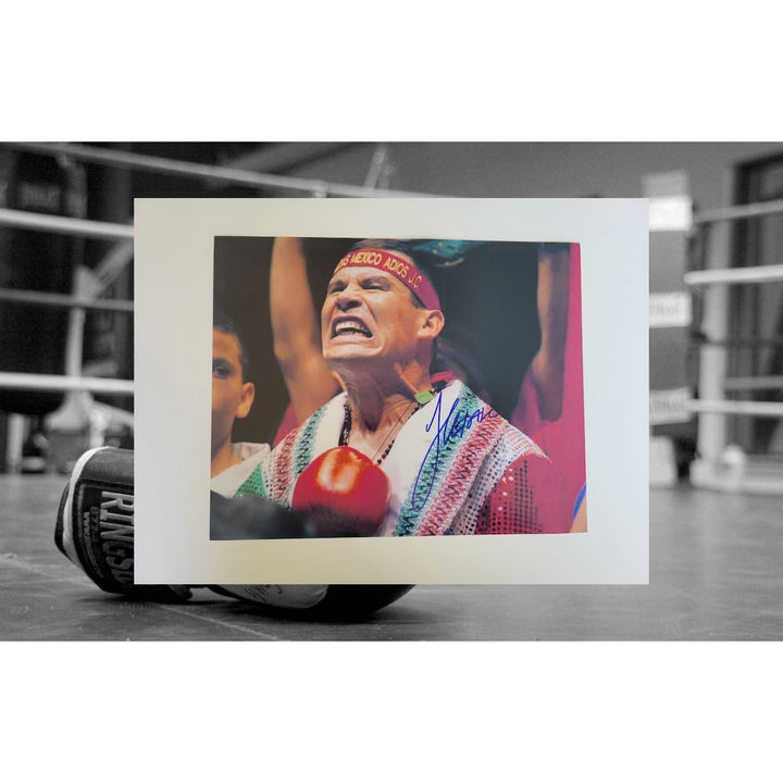 Julio Cesar Chavez 8 by 10 photo signed with proof