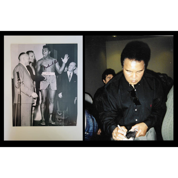 Muhammad Ali 8 x 10 photo signed with proof - Awesome Artifacts 