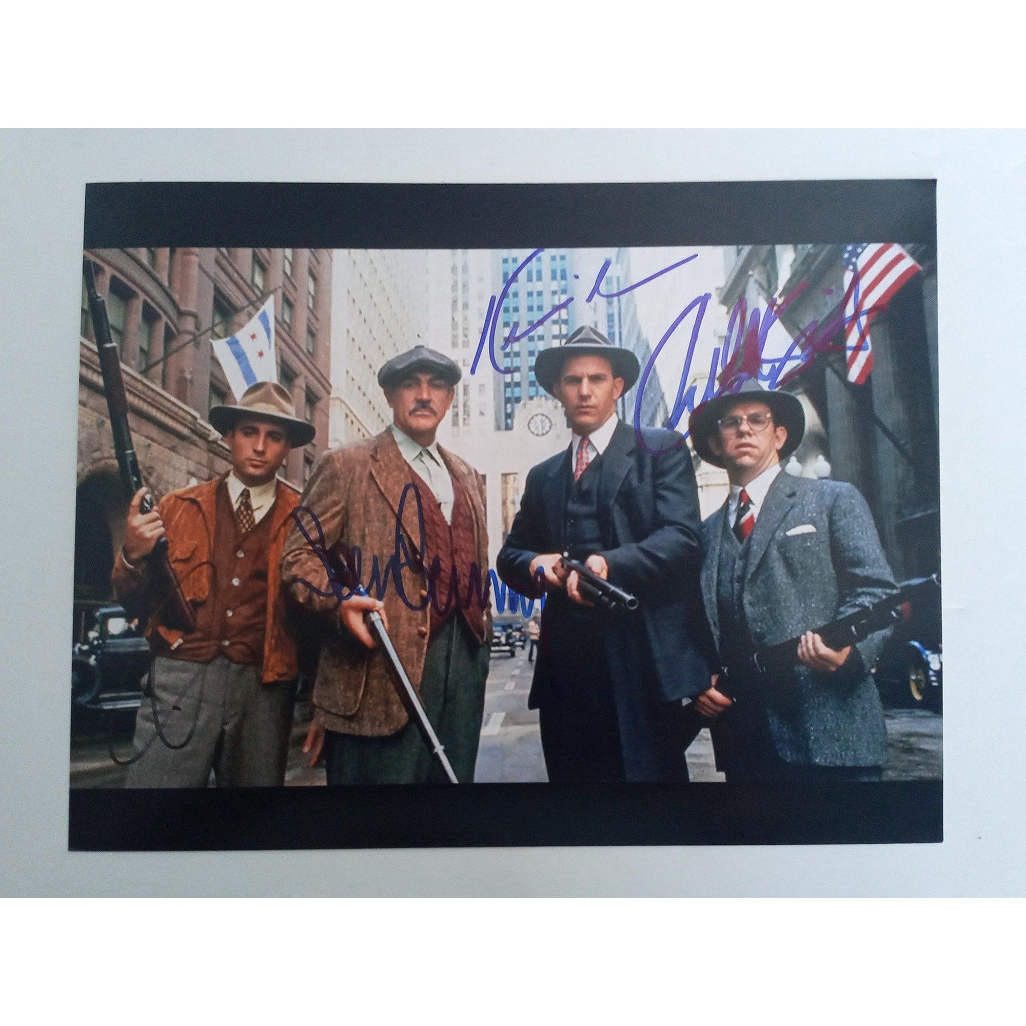 The Untouchables Kevin Costner, Sean Connery, Andy Garcia 8 x 10  signed photo with proof