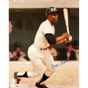 Henry Aaron 8 x 10 photo signed with proof