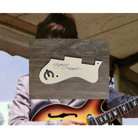 George Harrison The Beatles vintage Epiphone Casino pickguard signed