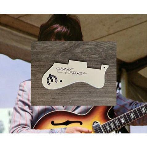 George Harrison The Beatles vintage Epiphone Casino pickguard signed