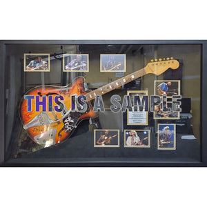 Phil Collins, Peter Gabriel, Tony Banks, Mike Rutherford Genesis full size guitar signed with proof