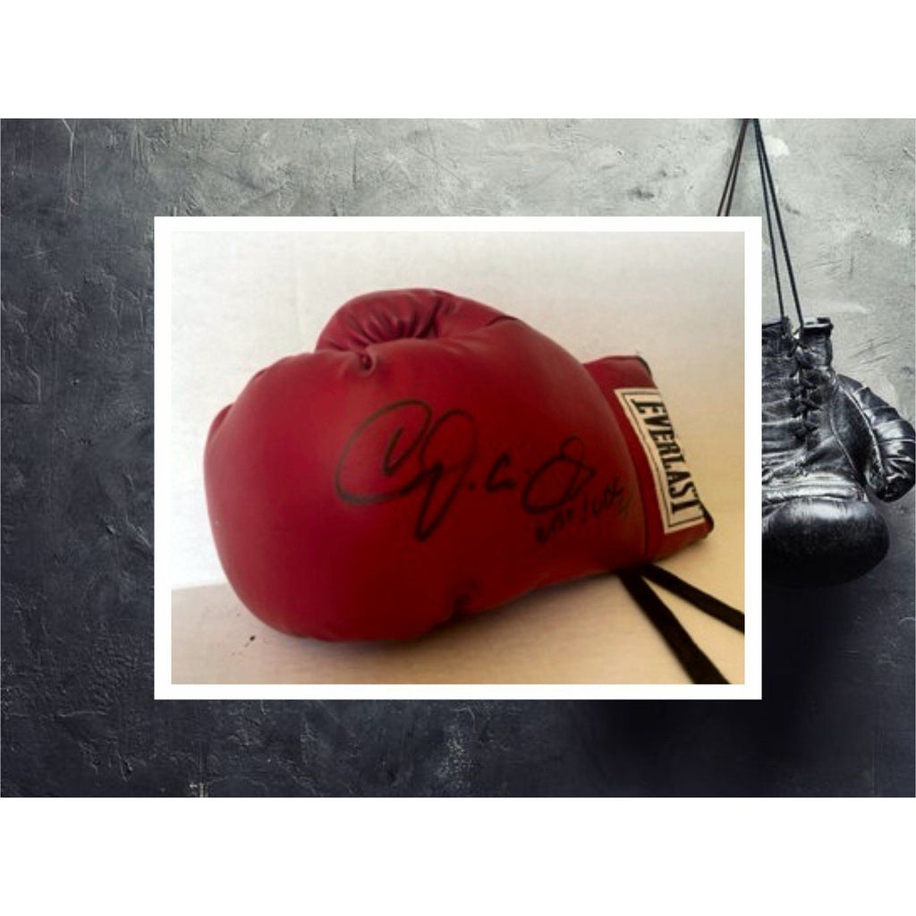 Diego Corrales Everlast leather boxing gloves signed