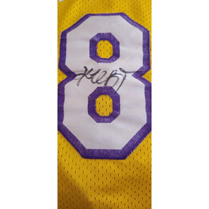 Autographed/Signed Kobe Bryant #8 Los Angeles LA Blue Retro