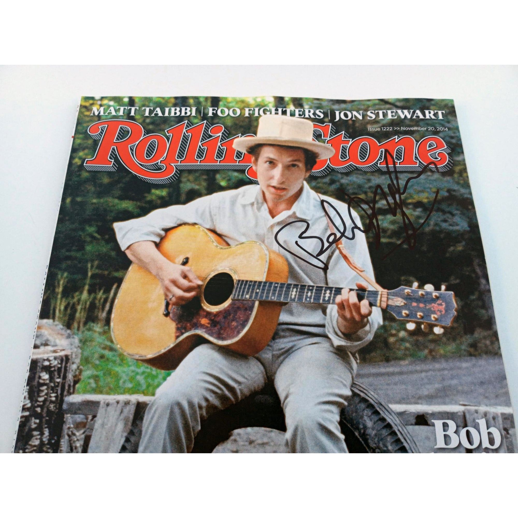Bob Dylan 2014 full Rolling Stone magazine signed with proof