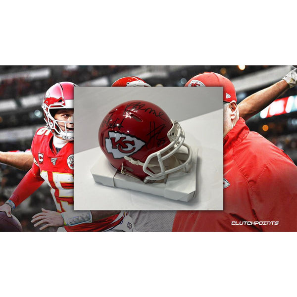 Patrick Mahomes Andy Reid Travis Kelce 2022-23 Kansas City Chiefs auth –  Awesome Artifacts