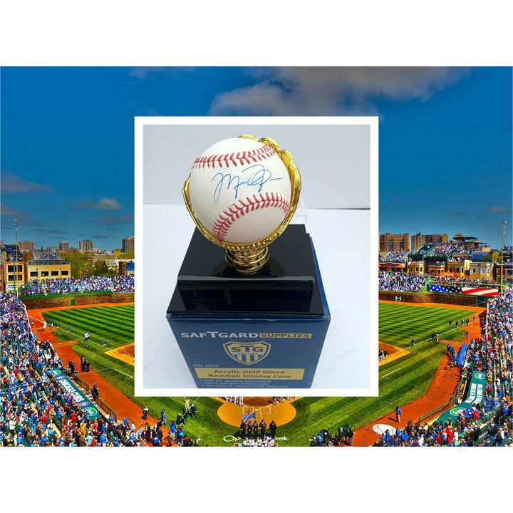 Michael Jordan MLB baseball signed with proof with free case