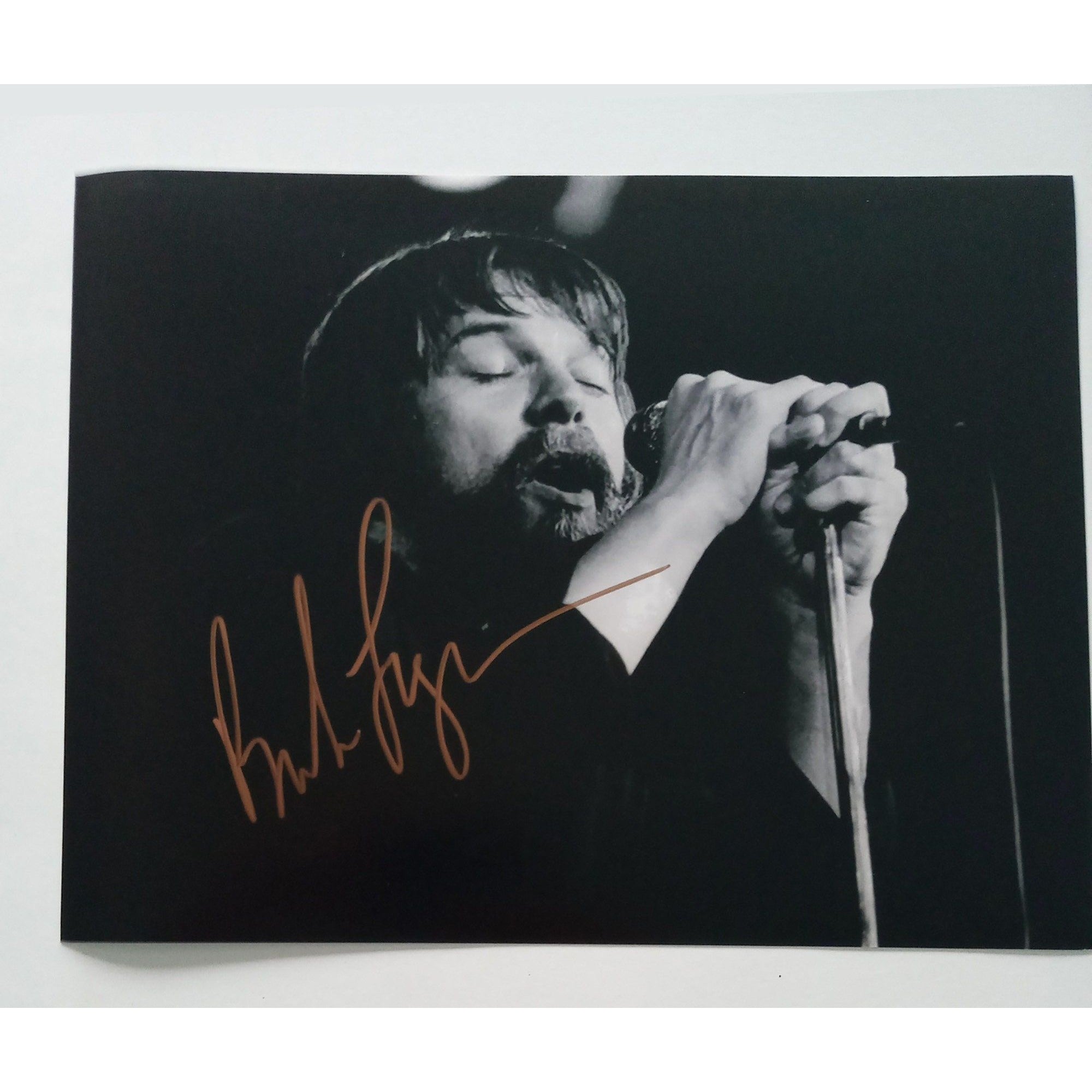 Phil Collins Genesis 8 by 10 signed photo with proof - Awesome Artifacts 