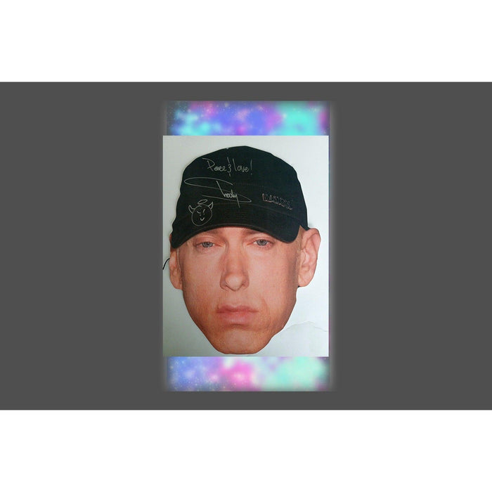Marshall Mathers, Eminem, Slim Shady full size mask signed with proof