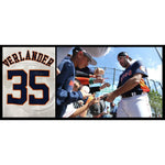 Load image into Gallery viewer, Houston Astros Justin Verlander game model jersey signed with proof
