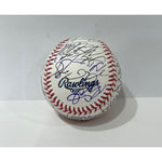 Load image into Gallery viewer, Houston Astros Framber Valdez Justin Verlander, Alex Bregman, Yordan Alvarez, Jose Altuve, 2022 World Champs team signed baeball with proof
