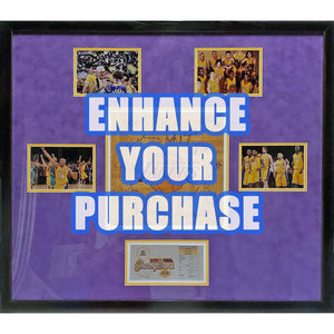 Los Angeles Lakers Kobe Bryant, Jerry West, Elgin Baylor, Shaquille O'Neal Magic Johnson 16 x 20 signed with proof