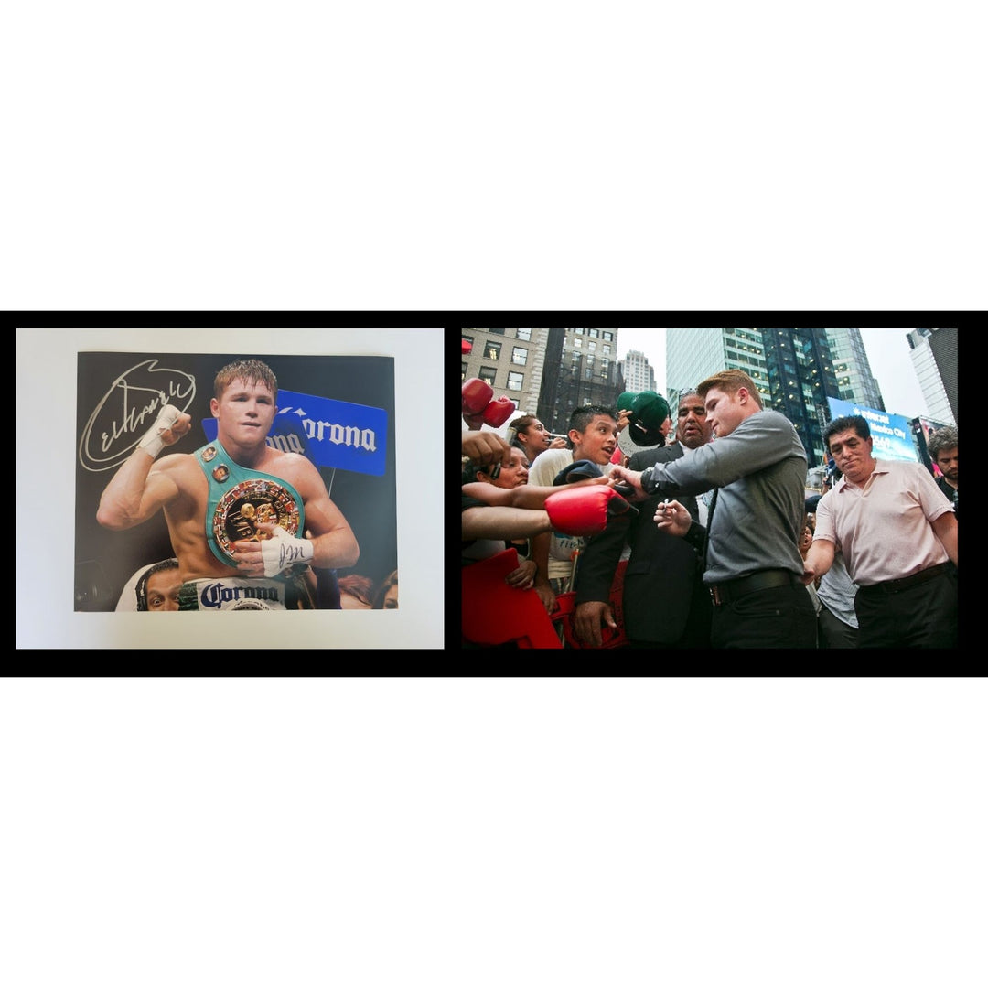 Saul Canelo Alvarez 8 x 10 photo signed with proof - Awesome Artifacts 