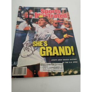 Steffi Graf signed Sports Illustrated with proof