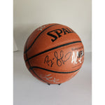 Load image into Gallery viewer, Kobe Bryant Shaquille O&#39;Neal Jerry Buss Jerry West 1999-2000 Los Angeles Lakers team signed NBA Spalding basketball
