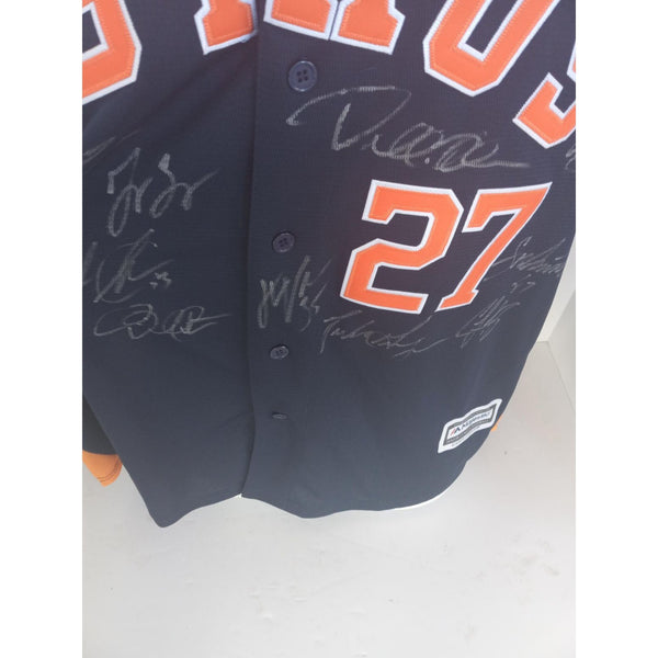 Lot Detail - Jose Altuve and George Springer Game Used and Dual Signed  Lancaster Jethawks Road Jersey (Jayhawks & Beckett)