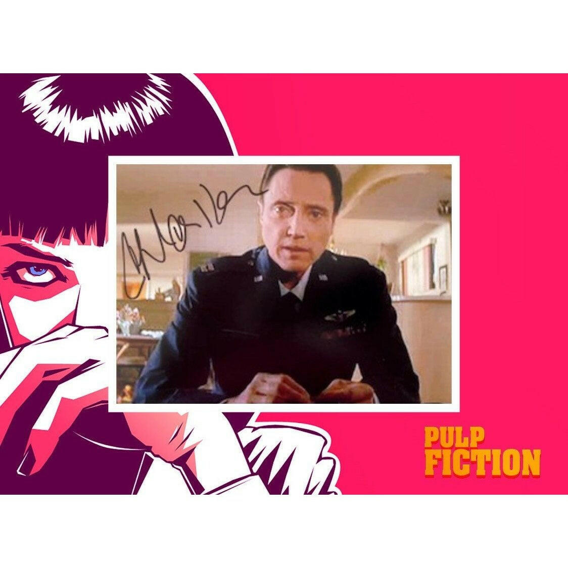 Christopher Walken Pulp Fiction 5 x 7 photo signed