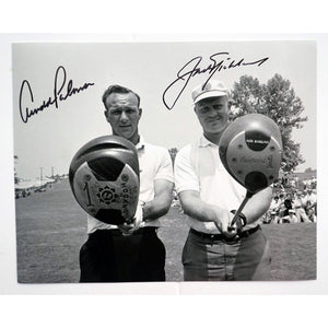 Arnold Palmer and Jack Nicklaus 8 by 10 signed photo with proof