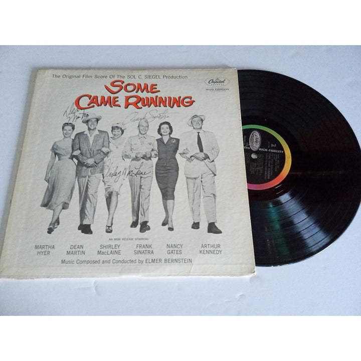 Frank Sinatra, Dean Martin, Shirley MacLaine Some Camp Came Running LP signed with proof