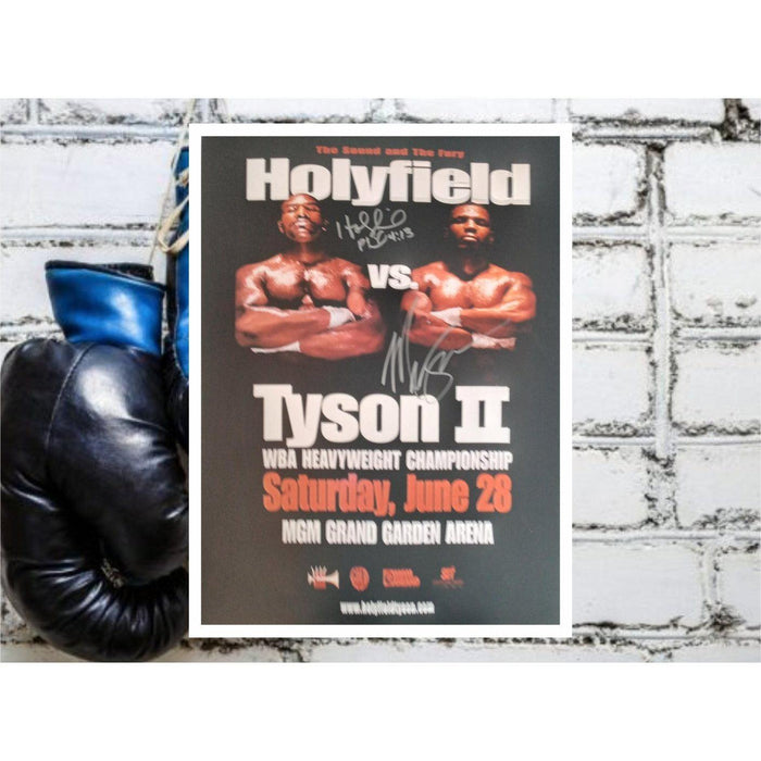 Marvelous Marvin Hagler and Thomas Hearns 16 by 20 photo signed with proof
