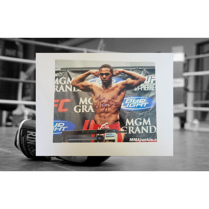 Jon Bones Jones  8 x 10 photo signed