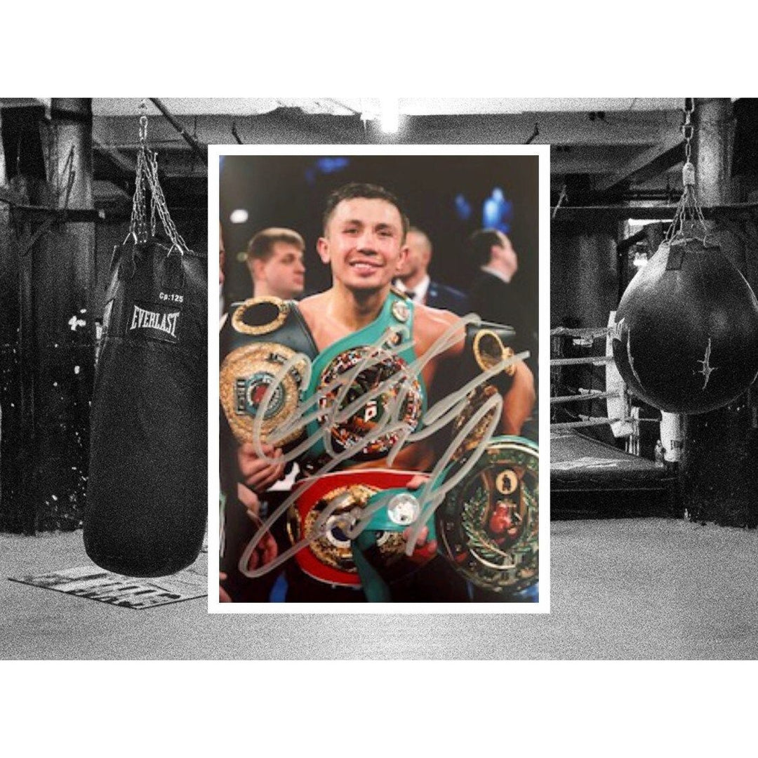 Gennady Golovkin Triple G boxing great 5 x 7 photo signed