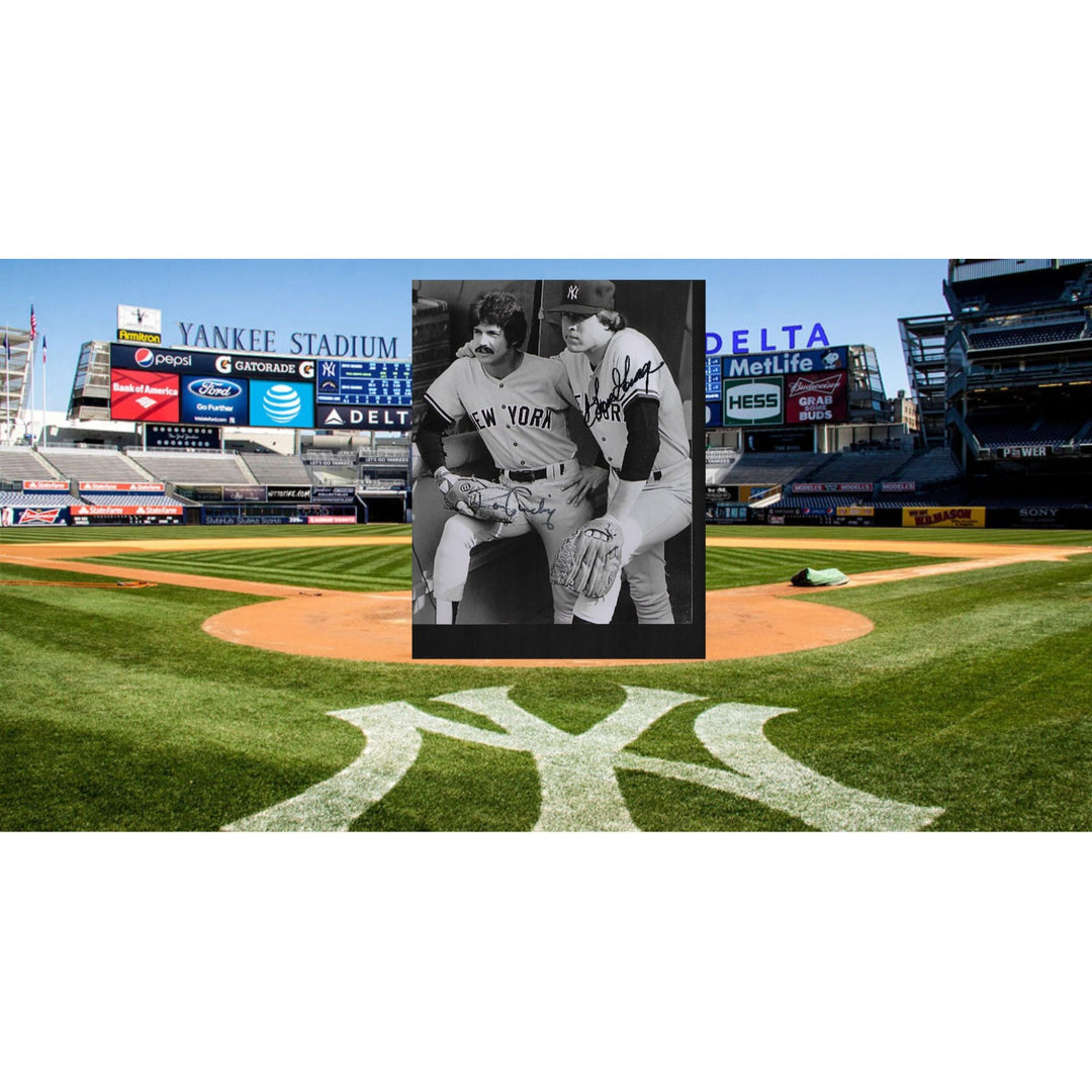 Rich Goose Gossage and Ron Guidry 8 by 10 signed photo - Awesome Artifacts 