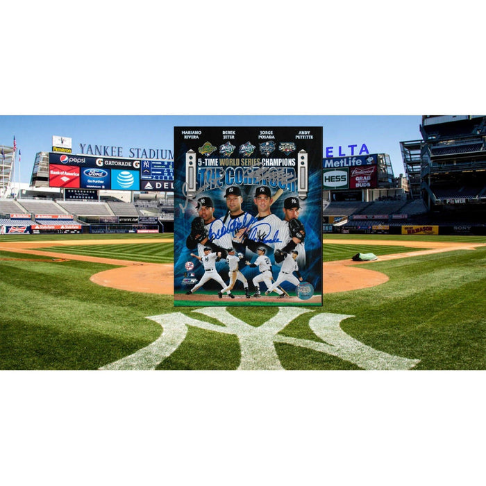 Mariano Rivera Jorge Posada Derek Jeter Andy Pettitte 8 x 10 sign photo