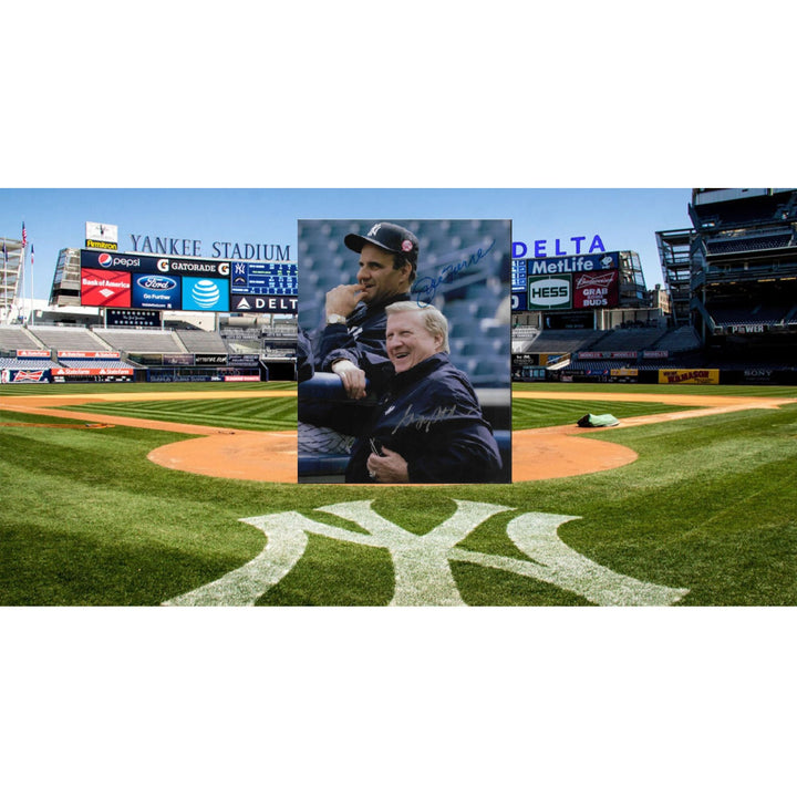 George Steinbrenner and Joe Torre 8 by 10 signed photo