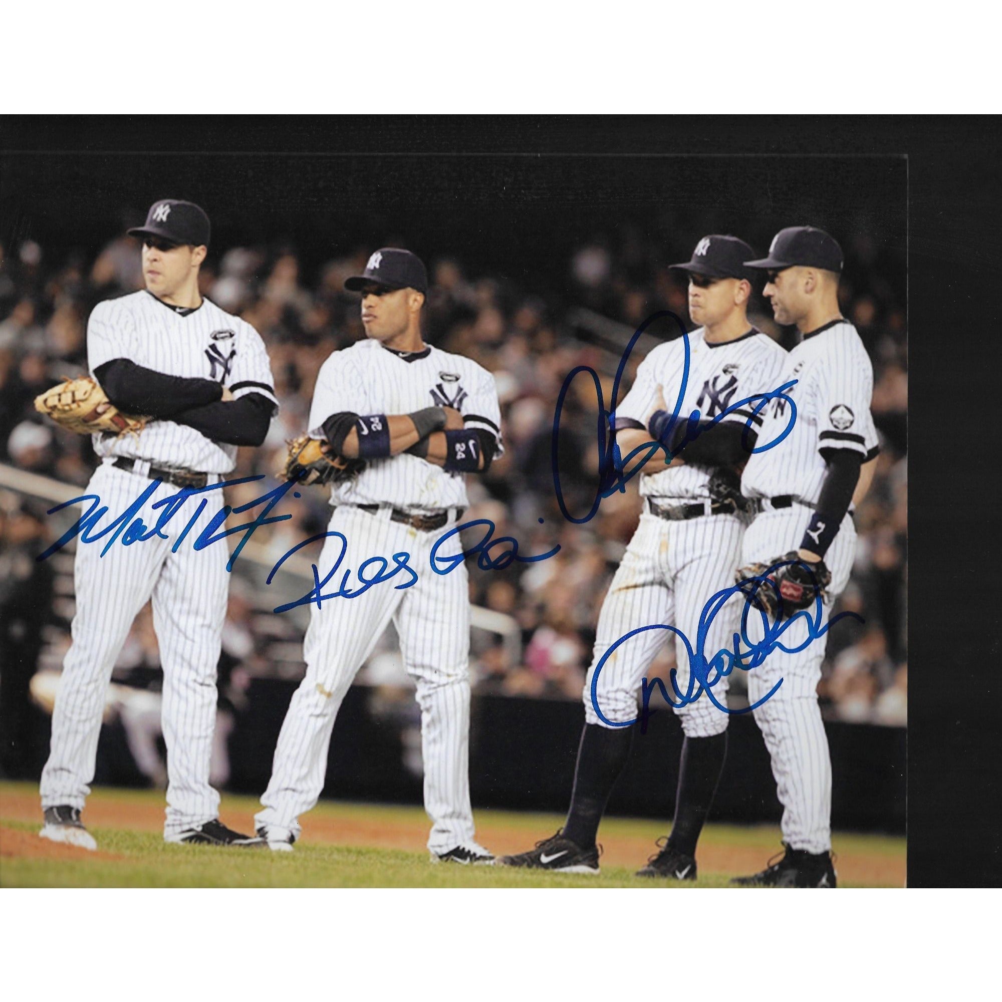 Robinson Cano Mark Teixeira Alex Rodriguez and Derek Jeter 8 by 10 signed photo